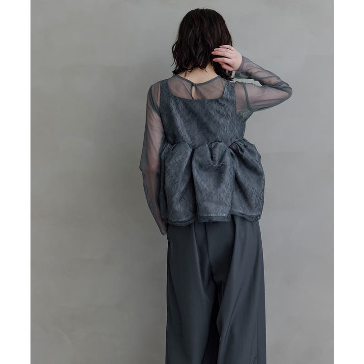 niana ニアナ レースペプラムビスチェオーバーレイセットアップドレス | Fashion Letter | 詳細画像6 