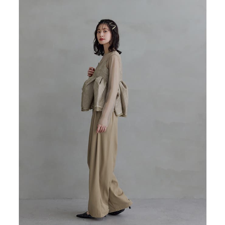 niana ニアナ レースペプラムビスチェオーバーレイセットアップドレス | Fashion Letter | 詳細画像10 