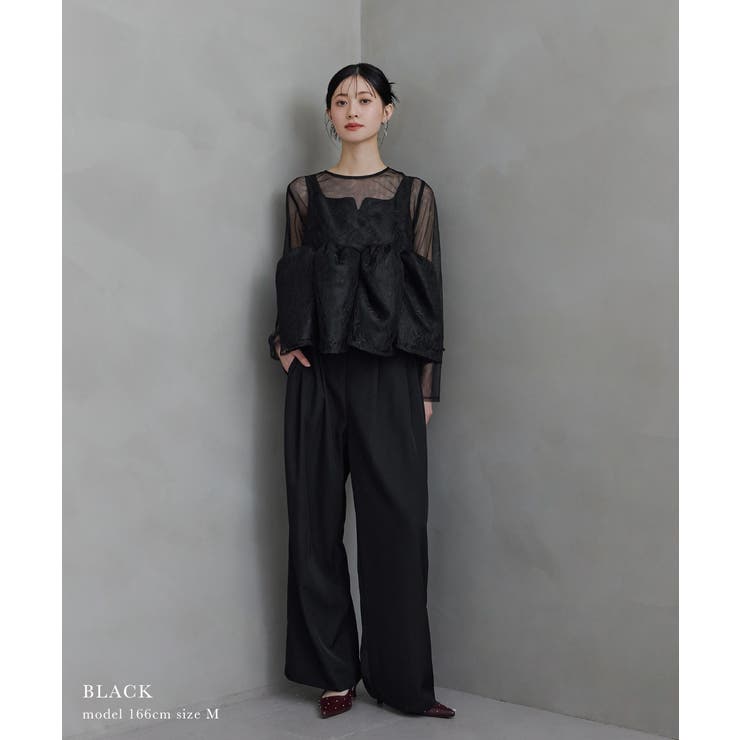 niana ニアナ レースペプラムビスチェオーバーレイセットアップドレス | Fashion Letter | 詳細画像12 