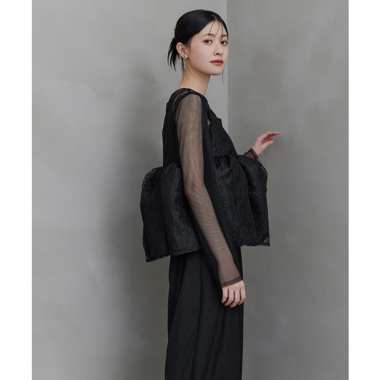 niana ニアナ レースペプラムビスチェオーバーレイセットアップドレス | Fashion Letter | 詳細画像15 