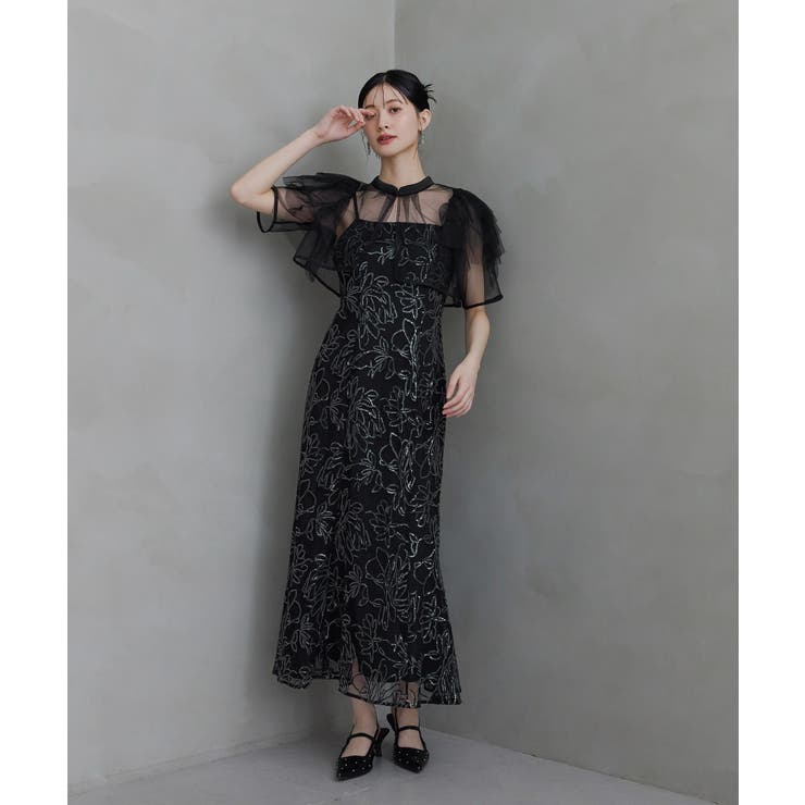 niana ニアナ ボレロセットフラワースパンコールドレス | Fashion Letter | 詳細画像7 