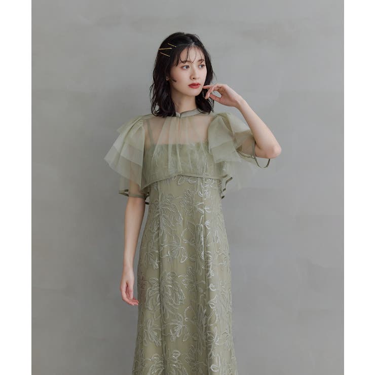 niana ニアナ ボレロセットフラワースパンコールドレス | Fashion Letter | 詳細画像11 