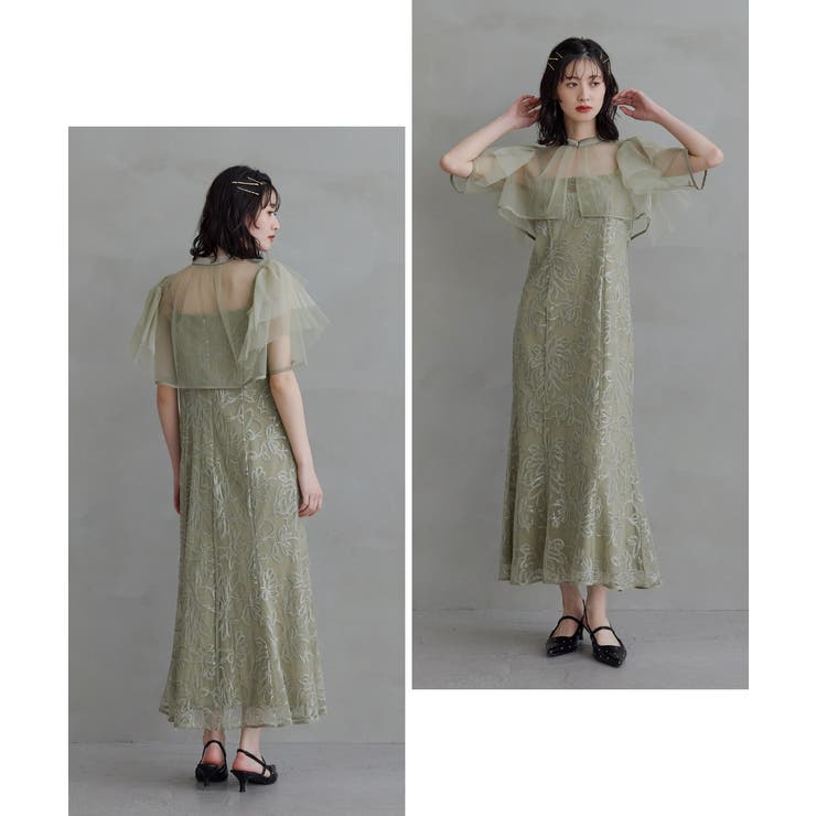 niana ニアナ ボレロセットフラワースパンコールドレス | Fashion Letter | 詳細画像12 