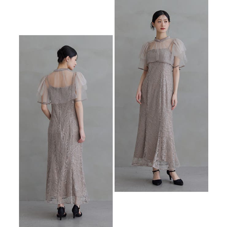 niana ニアナ ボレロセットフラワースパンコールドレス | Fashion Letter | 詳細画像15 