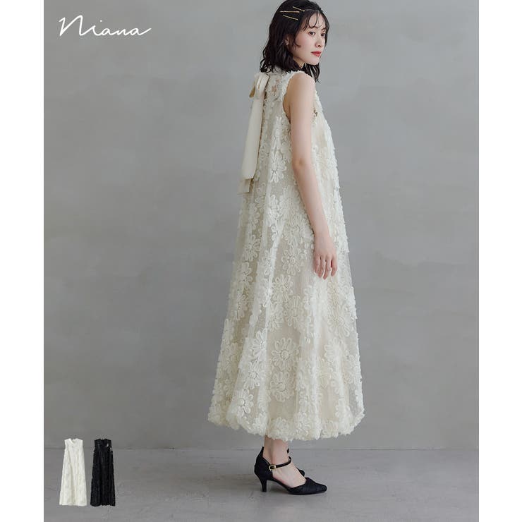 niana ニアナ デイジーフラワードットドレス | Fashion Letter | 詳細画像1 