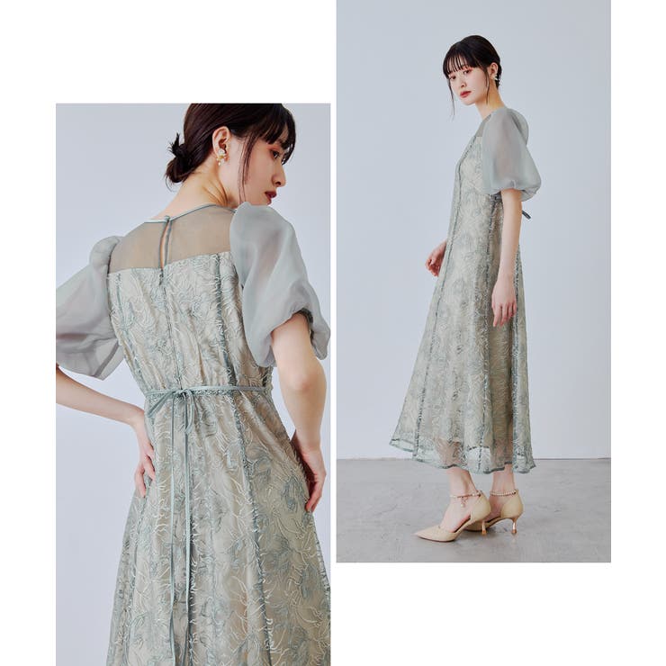 niana ニアナ ニュアンスフラワーレースドレス | Fashion Letter | 詳細画像8 
