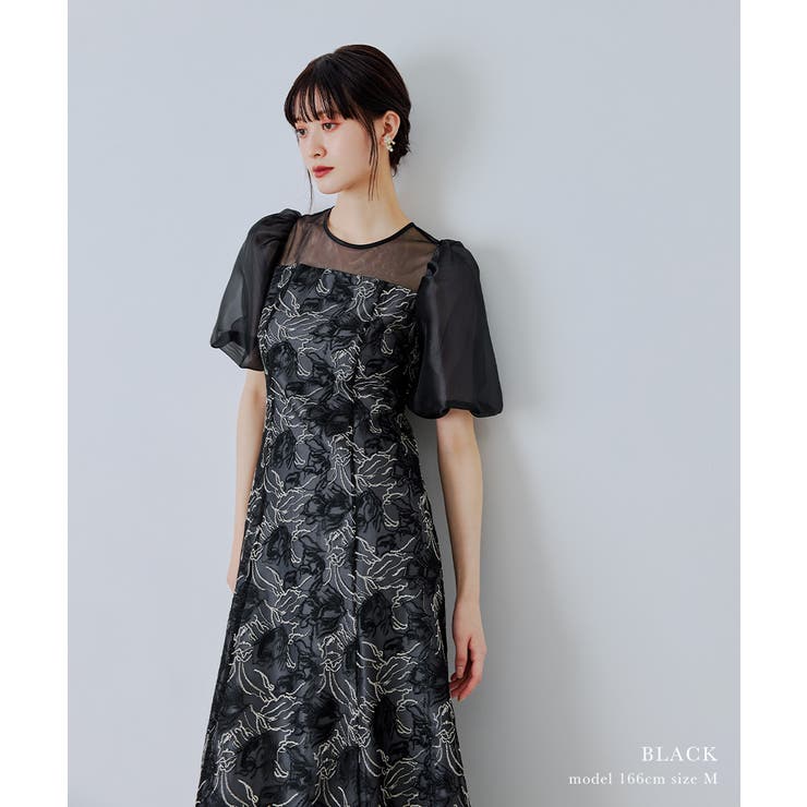 niana ニアナ ニュアンスフラワーレースドレス | Fashion Letter | 詳細画像14 