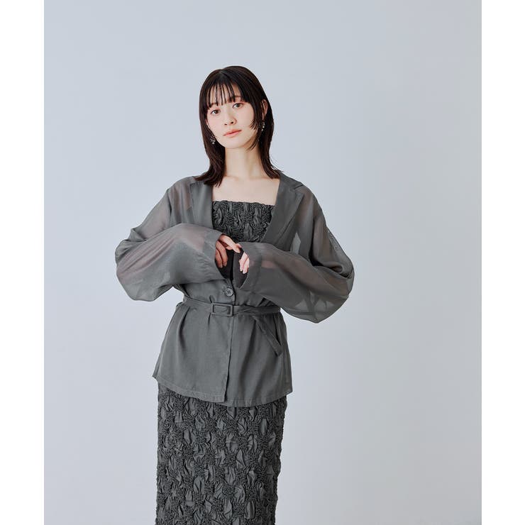 niana ニアナ シャーリングレイヤードドレスセット | Fashion Letter | 詳細画像3 