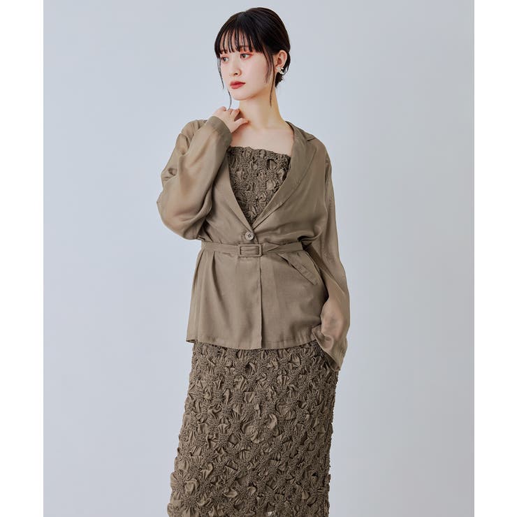 niana ニアナ シャーリングレイヤードドレスセット | Fashion Letter | 詳細画像13 
