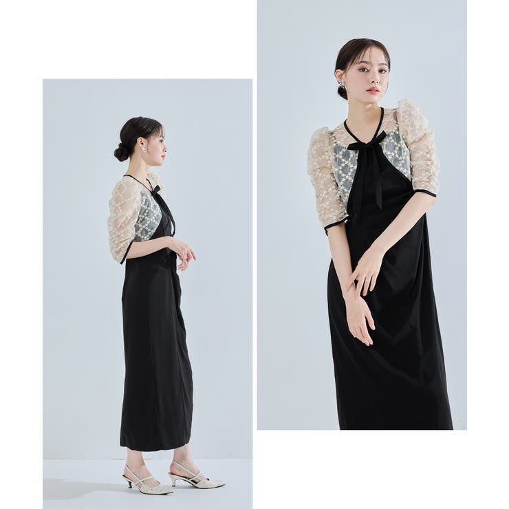 niana ニアナ レースボレロドレープドレス | Fashion Letter | 詳細画像4 