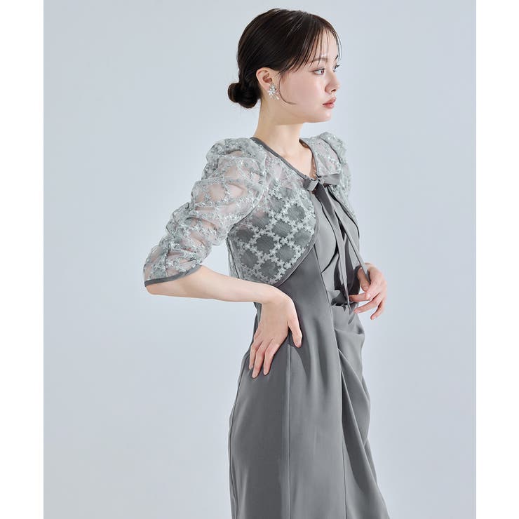 niana ニアナ レースボレロドレープドレス | Fashion Letter | 詳細画像15 