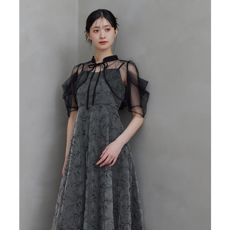 niana ニアナ タックスリーブボレロセットドレス | Fashion Letter | 詳細画像3 