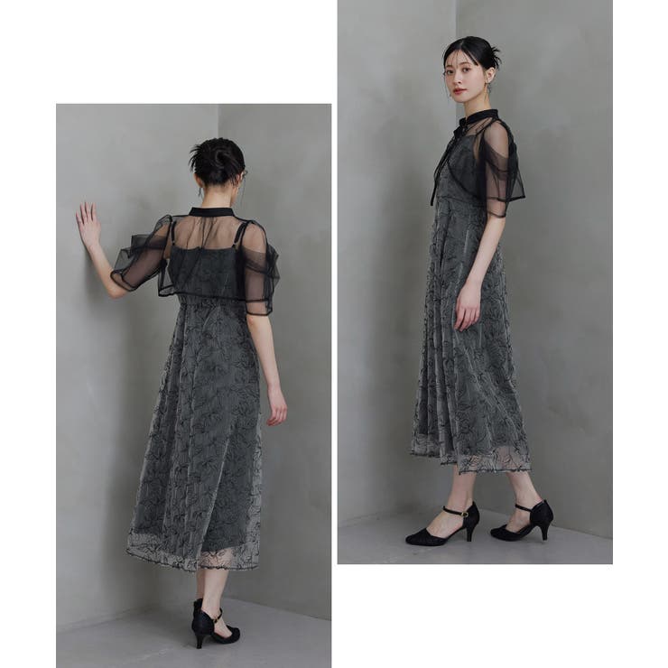 niana ニアナ タックスリーブボレロセットドレス | Fashion Letter | 詳細画像4 