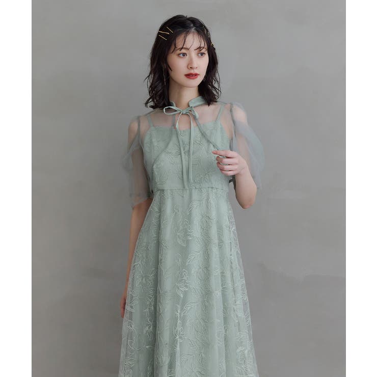 niana ニアナ タックスリーブボレロセットドレス | Fashion Letter | 詳細画像7 