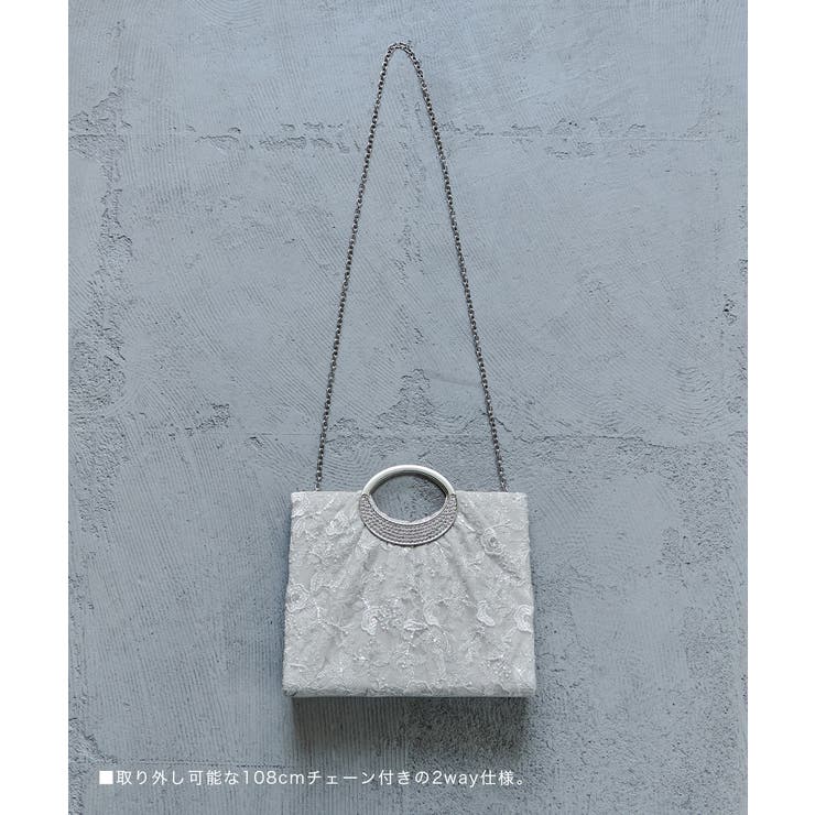 niana ニアナ スパンコール刺繍レースハンドバッグ | Fashion Letter | 詳細画像13 