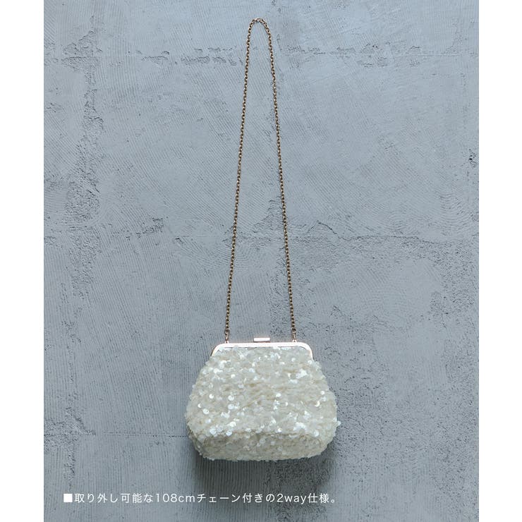 niana ニアナ マットスパンコールがま口バッグ | Fashion Letter | 詳細画像10 