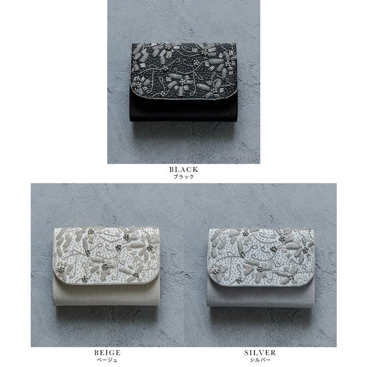 niana ニアナ フラワービーズ刺繍クラッチバッグ | Fashion Letter | 詳細画像14 