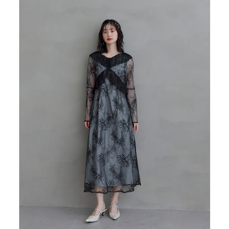 niana ニアナ クロスレースフラワードレス | Fashion Letter | 詳細画像3 