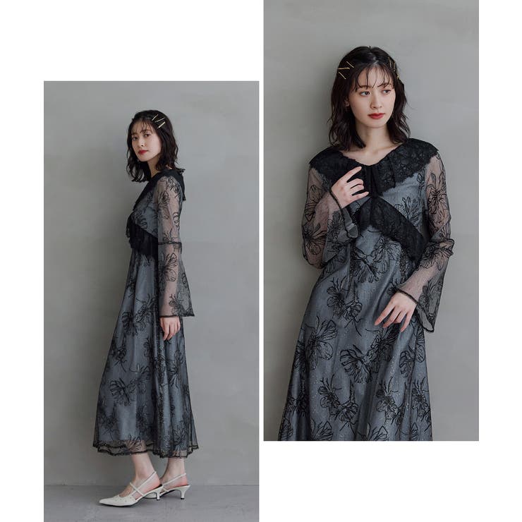 niana ニアナ クロスレースフラワードレス | Fashion Letter | 詳細画像4 