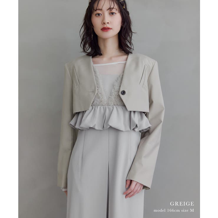 niana ニアナ スラッシュポケットクロップドジャケット | Fashion Letter | 詳細画像6 