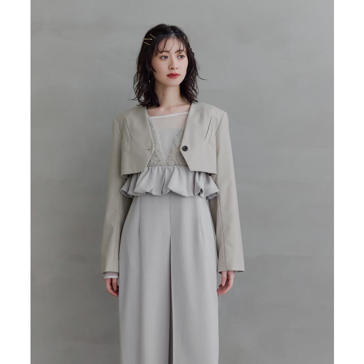 niana ニアナ スラッシュポケットクロップドジャケット | Fashion Letter | 詳細画像7 