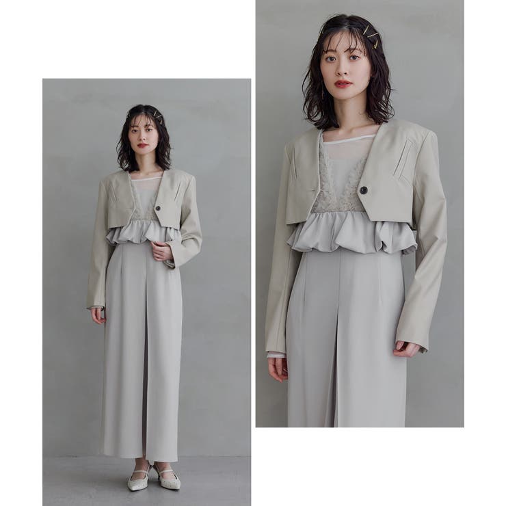 niana ニアナ スラッシュポケットクロップドジャケット | Fashion Letter | 詳細画像8 