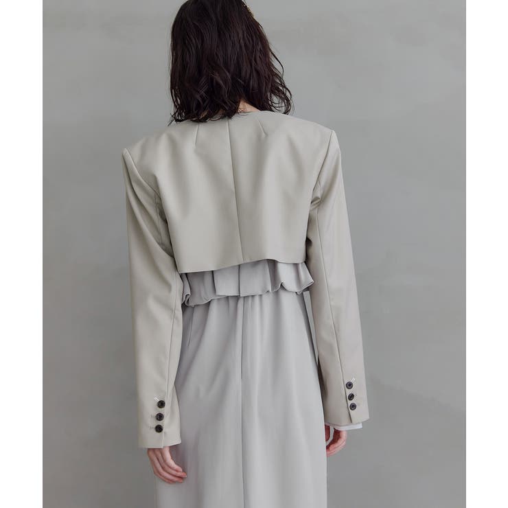 niana ニアナ スラッシュポケットクロップドジャケット | Fashion Letter | 詳細画像10 