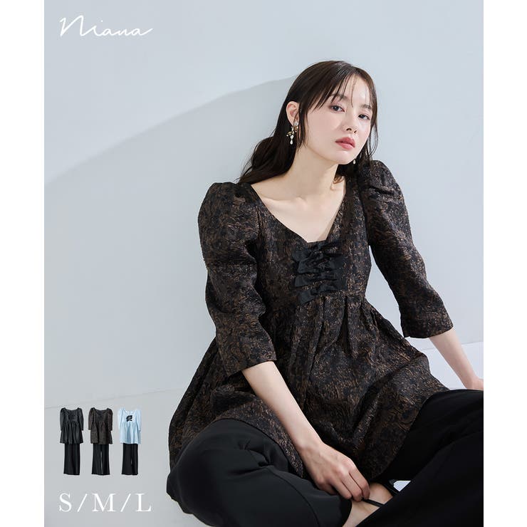 niana ニアナ エッジリボンセットアップドレス | Fashion Letter | 詳細画像1 