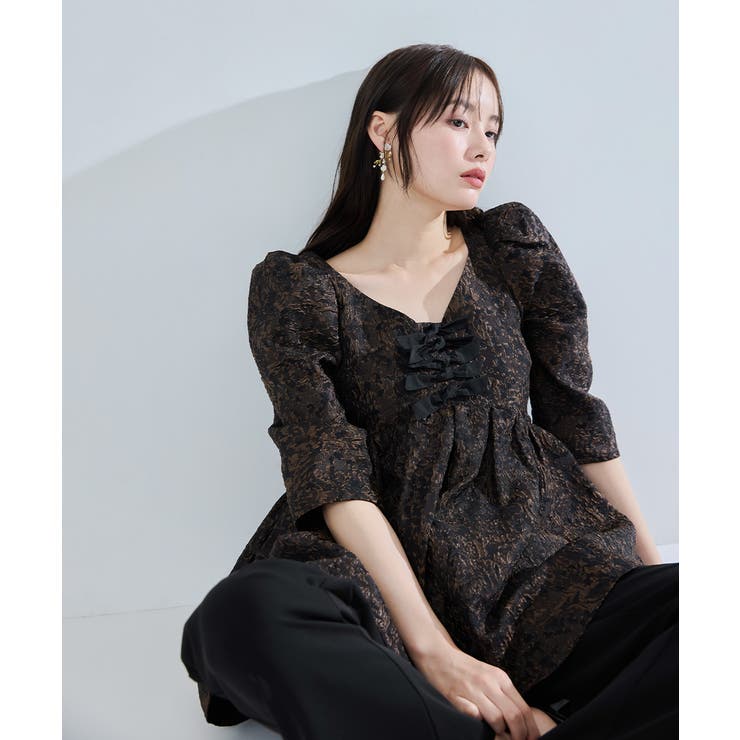 niana ニアナ エッジリボンセットアップドレス | Fashion Letter | 詳細画像6 