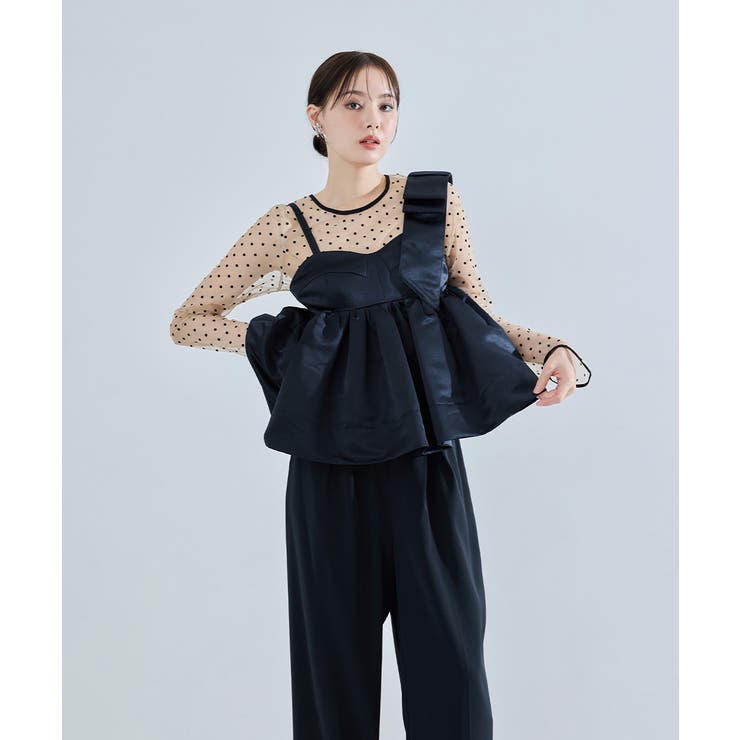 niana ニアナ アシンメトリーリボンセットアップ | Fashion Letter | 詳細画像8 