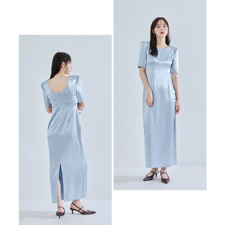 niana ニアナ スパークルレースサテンドレス | Fashion Letter | 詳細画像8 