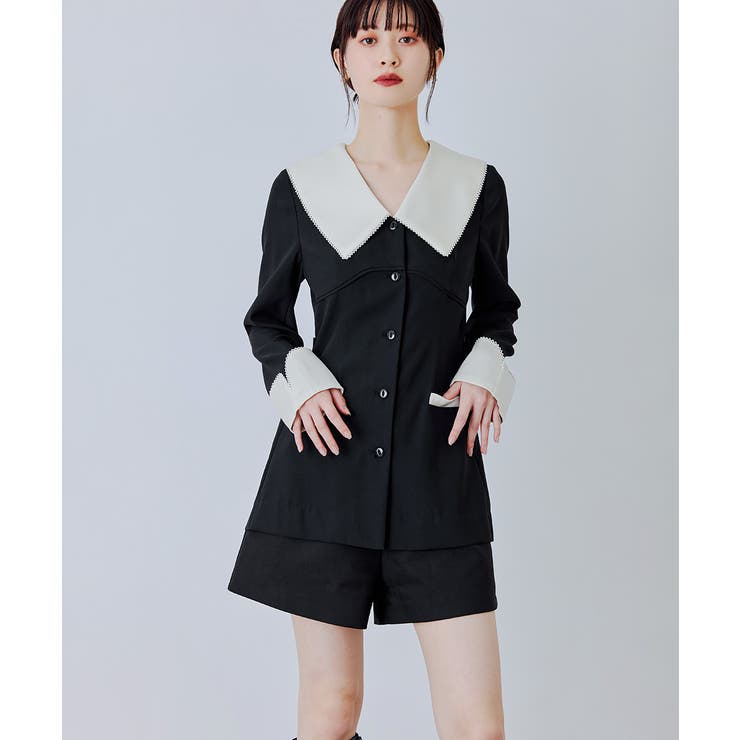 niana ニアナ コントラストカラーセットアップドレス | Fashion Letter | 詳細画像8 