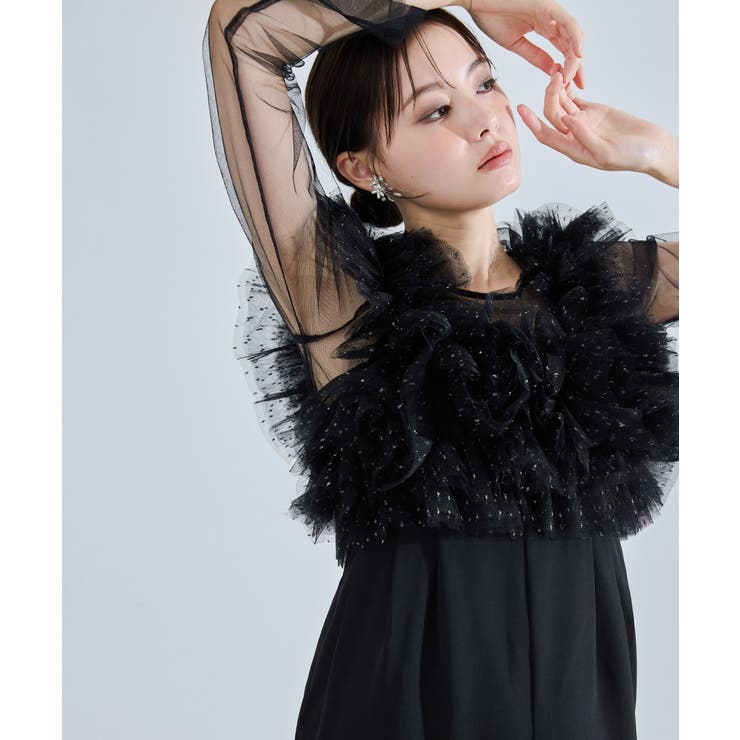 niana ニアナ ボリュームチュールオールインワン | Fashion Letter | 詳細画像5 