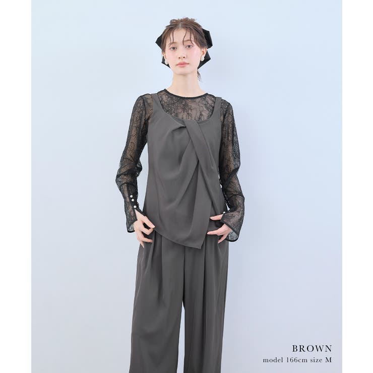niana ニアナ オブリーククロストップスセットアップドレス | Fashion Letter | 詳細画像2 