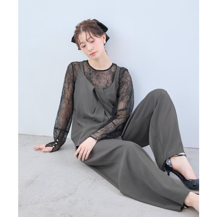 niana ニアナ オブリーククロストップスセットアップドレス | Fashion Letter | 詳細画像6 