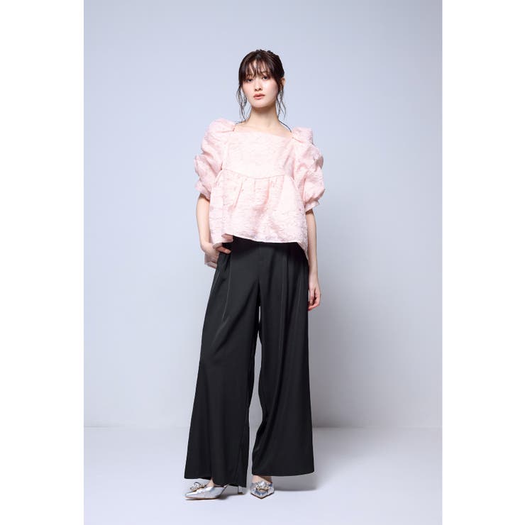 ピンク | niana ニアナ ジャガードセットアップドレス | Fashion Letter