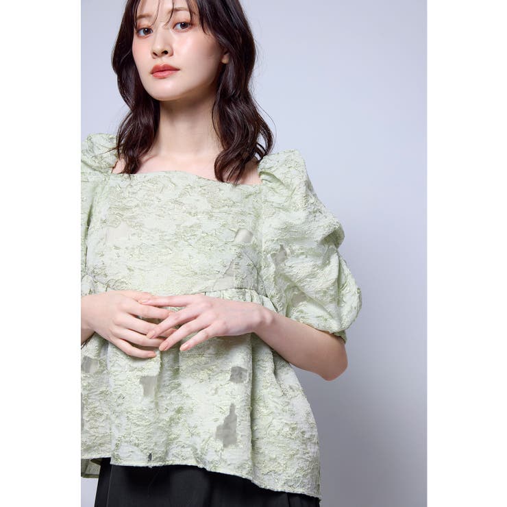 グリーン | niana ニアナ ジャガードセットアップドレス | Fashion Letter