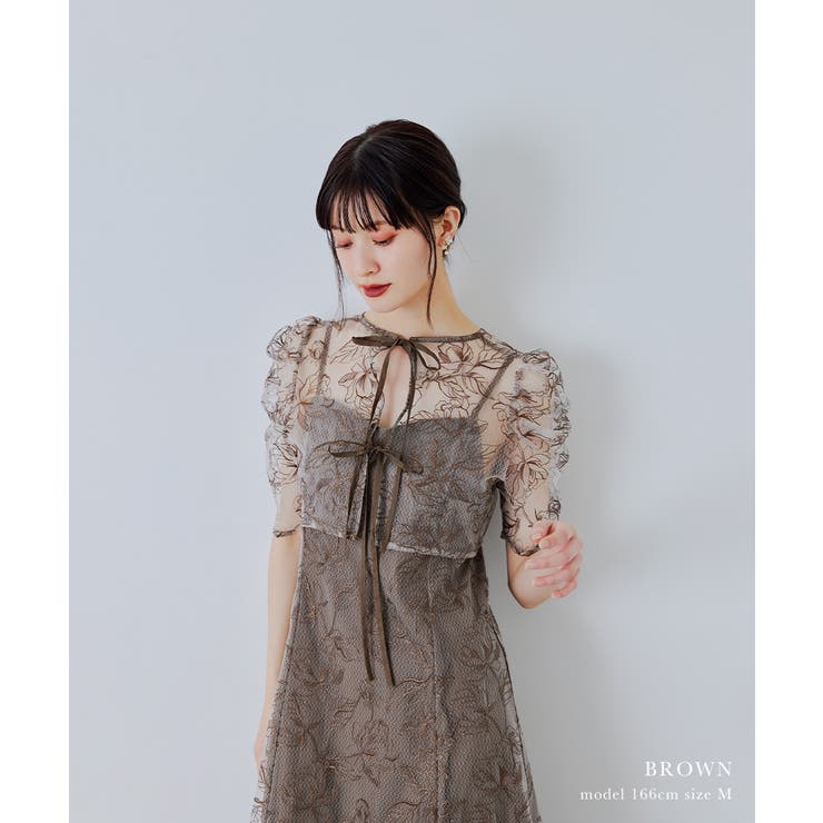niana ニアナ シアーレースボレロセットドレス[品番：FT000011172