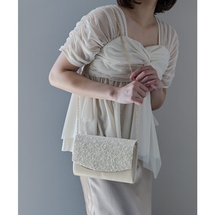 niana ニアナ スパンコールレースクラッチバッグ | Fashion Letter | 詳細画像6 