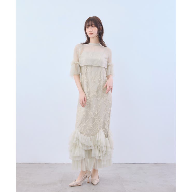 niana ニアナ エンブロイダリーフリルセットドレス | Fashion Letter | 詳細画像11 