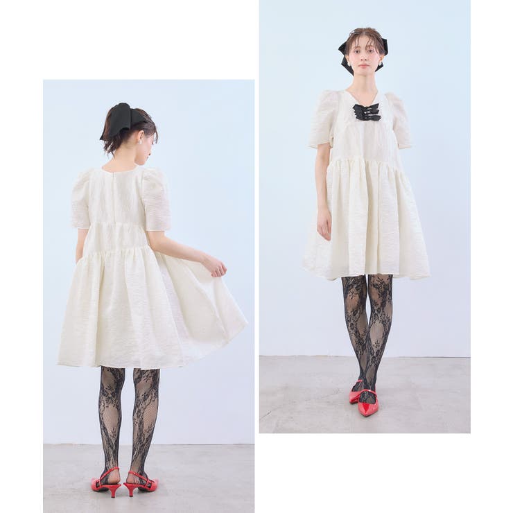 niana ニアナ エッジリボンミニドレス | Fashion Letter | 詳細画像10 
