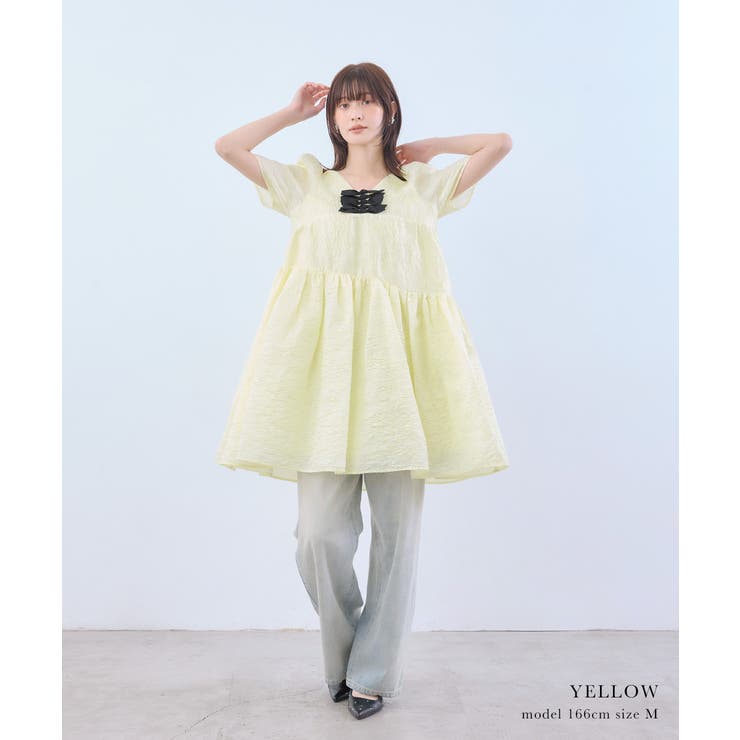 niana ニアナ エッジリボンミニドレス | Fashion Letter | 詳細画像12 