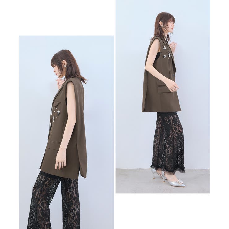 niana ニアナ レースフレアパンツ | Fashion Letter | 詳細画像5 