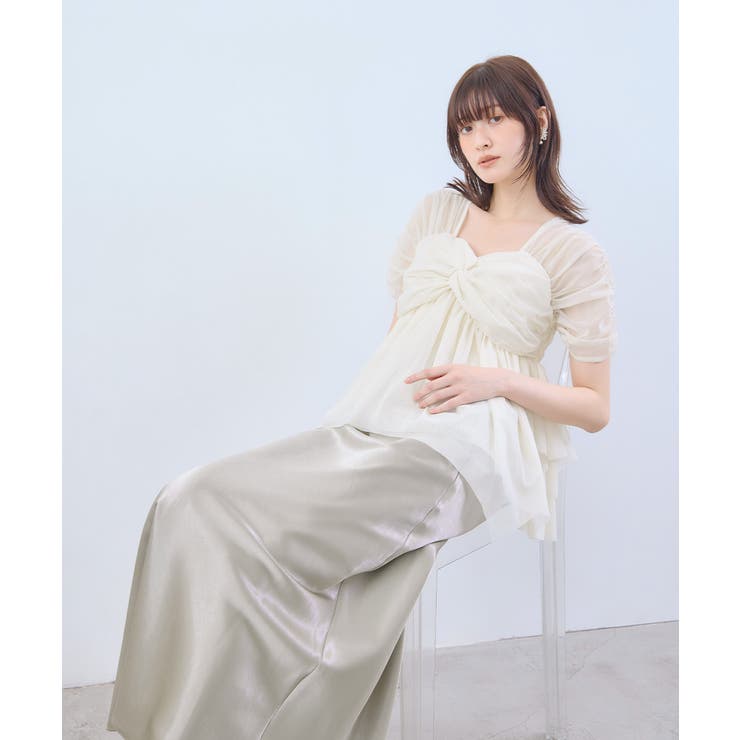 niana ニアナ サテンナロースカートセットアップ | Fashion Letter | 詳細画像7 