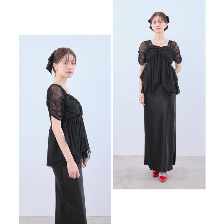 niana ニアナ サテンナロースカートセットアップ | Fashion Letter | 詳細画像11 