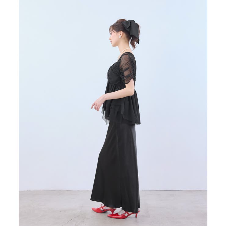 niana ニアナ サテンナロースカートセットアップ | Fashion Letter | 詳細画像13 
