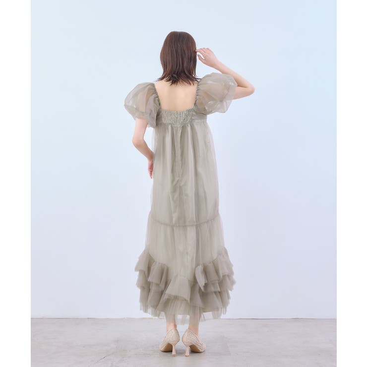 niana ニアナ ボリュームチュールパフスリーブドレス | Fashion Letter | 詳細画像13 