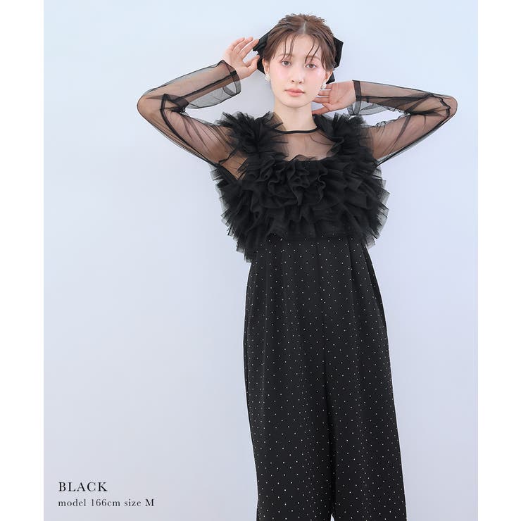 niana ニアナ ボリュームチュールオールインワン | Fashion Letter | 詳細画像2 