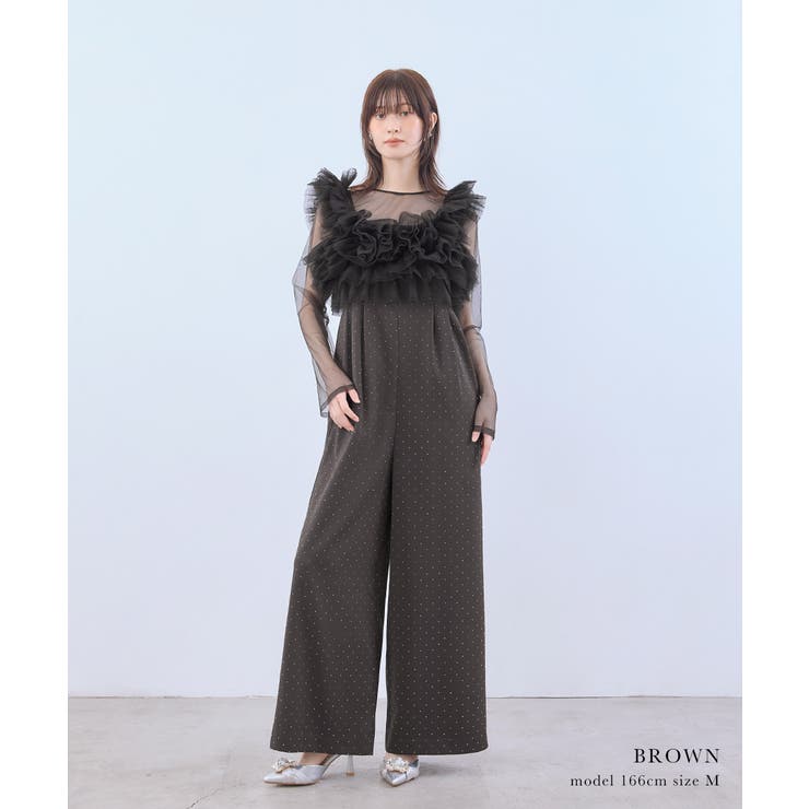 niana ニアナ ボリュームチュールオールインワン | Fashion Letter | 詳細画像4 