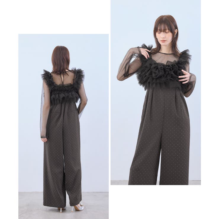 niana ニアナ ボリュームチュールオールインワン | Fashion Letter | 詳細画像5 